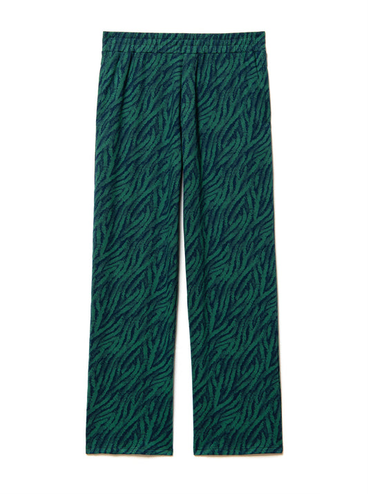 tracksuit pants in cotton zebra jacquard motiv