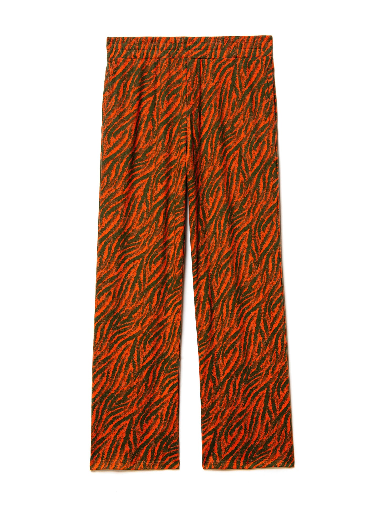 tracksuit pants in cotton zebra jacquard motiv