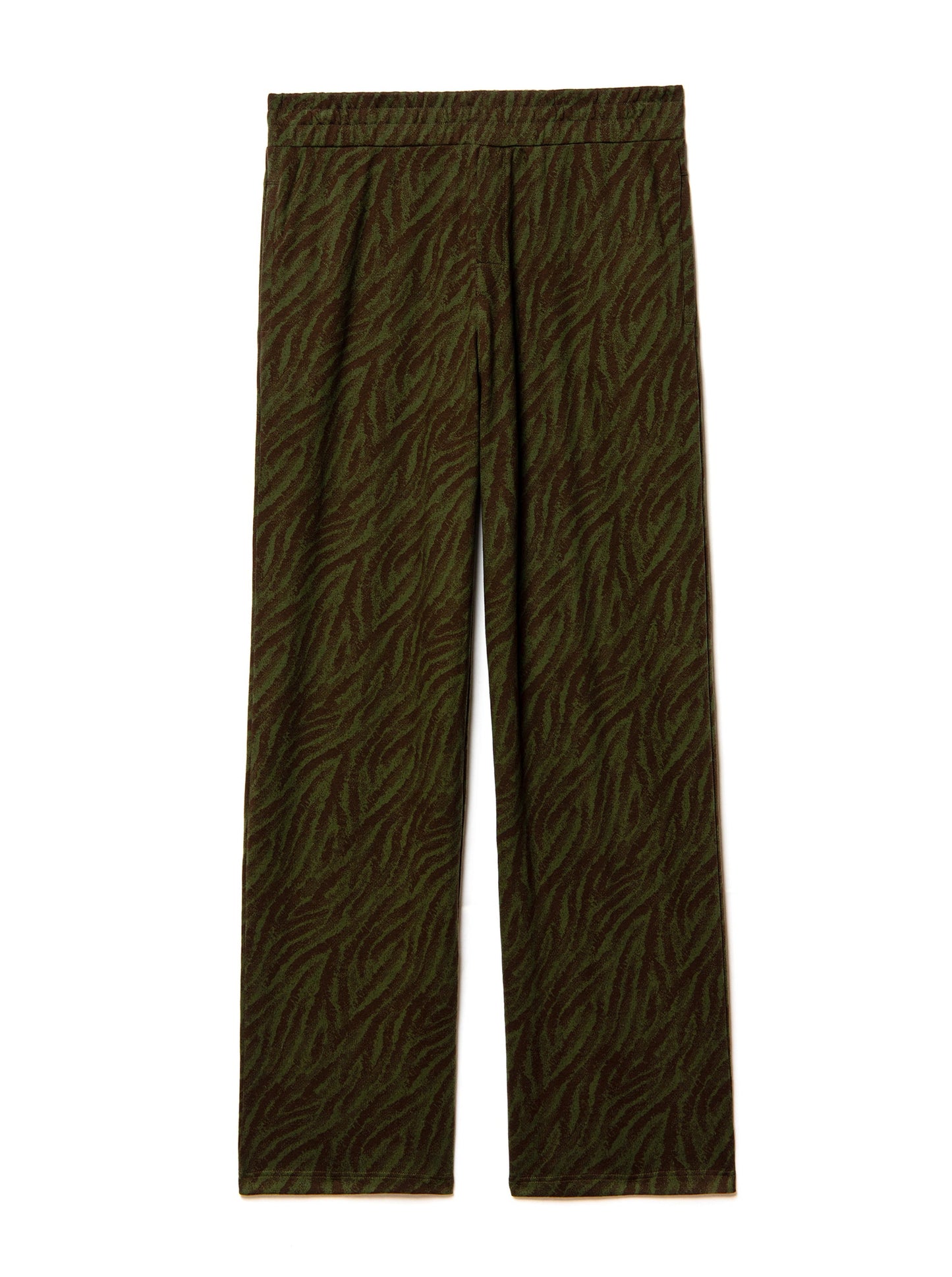 tracksuit pants in cotton zebra jacquard motiv