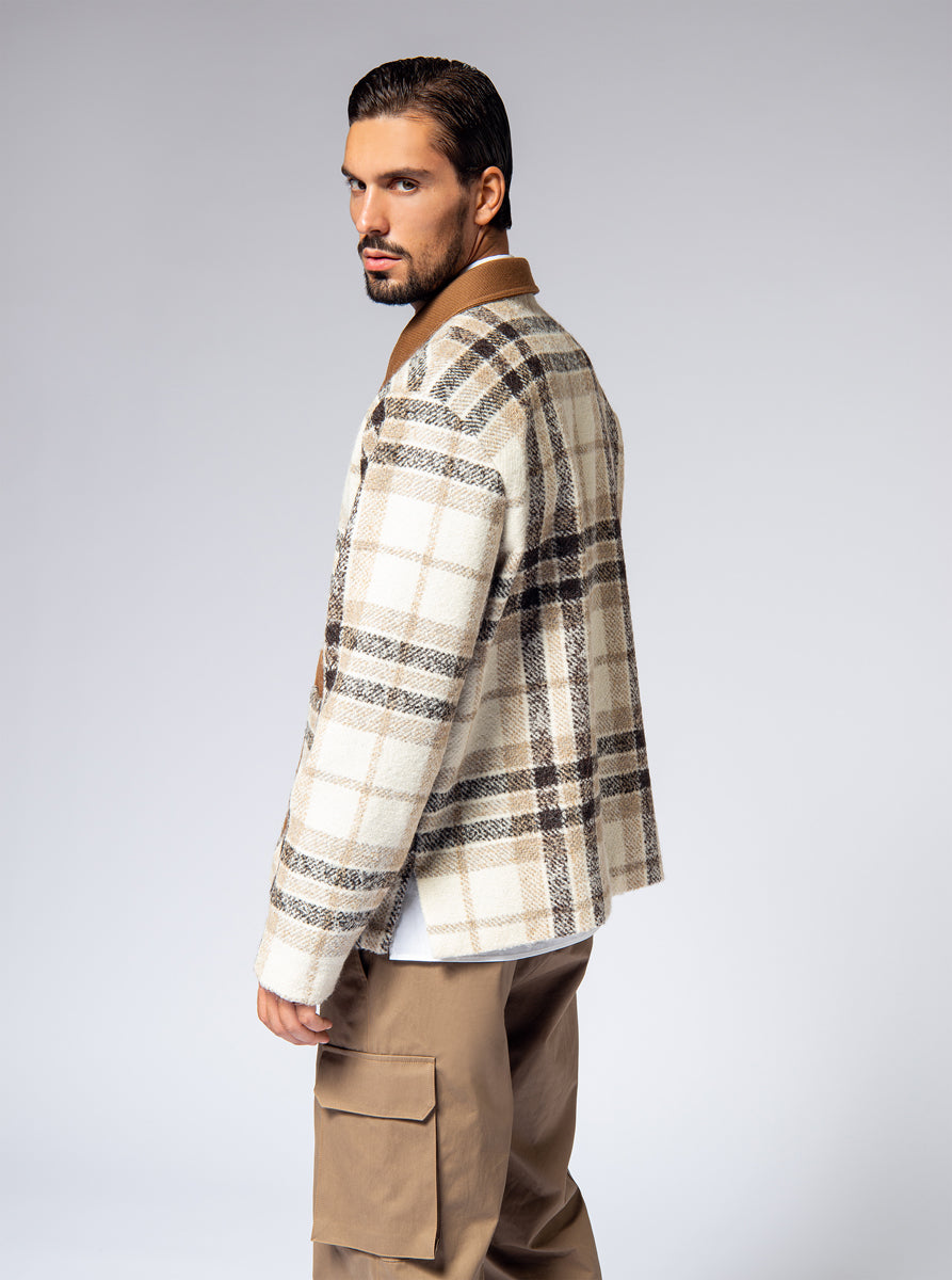 Urban Contrast Wool Overshirt