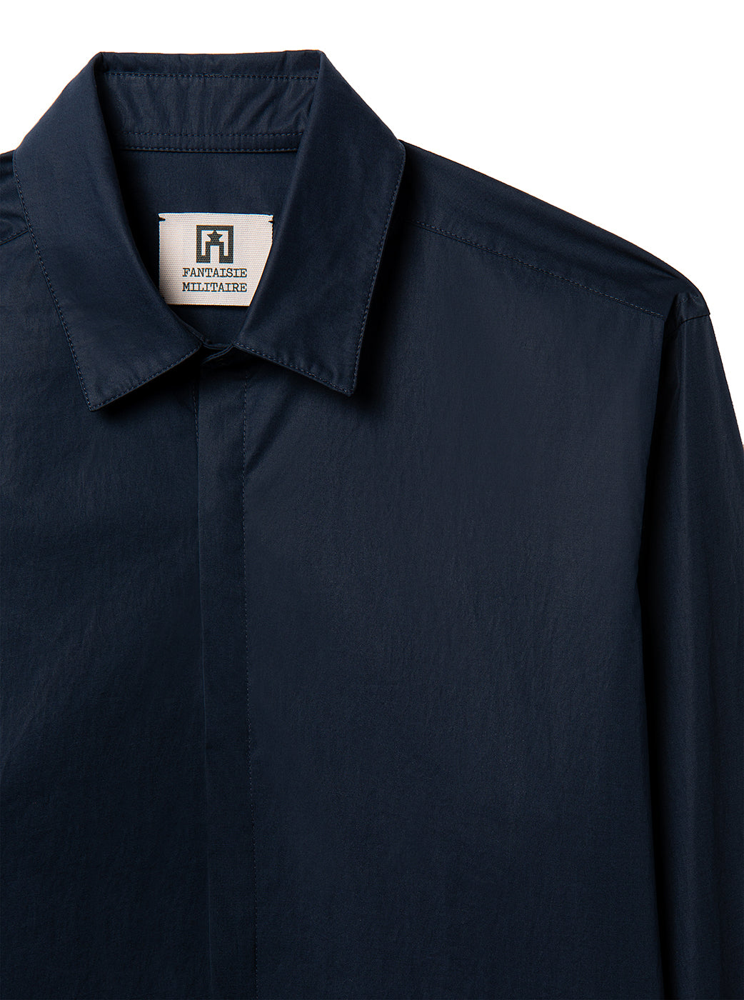 dark blue cotton strecht shirt