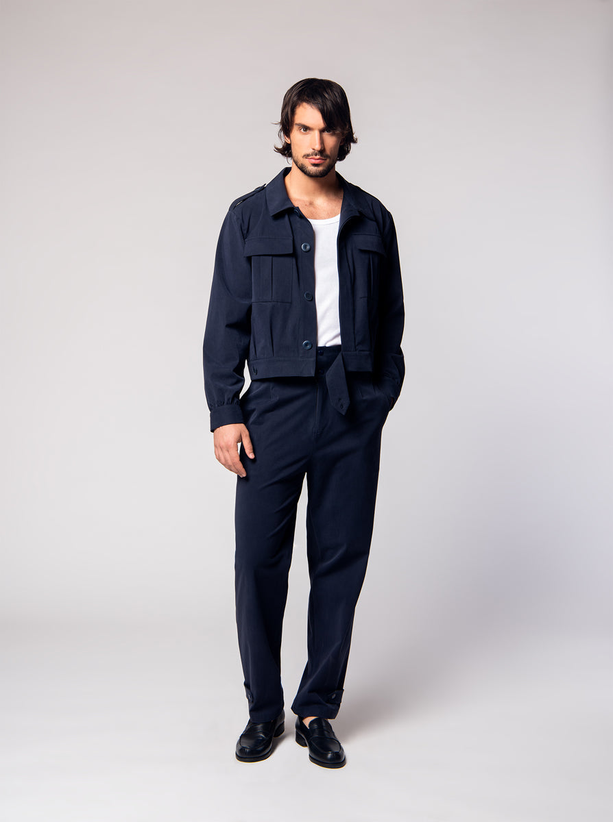 navy blue jacket