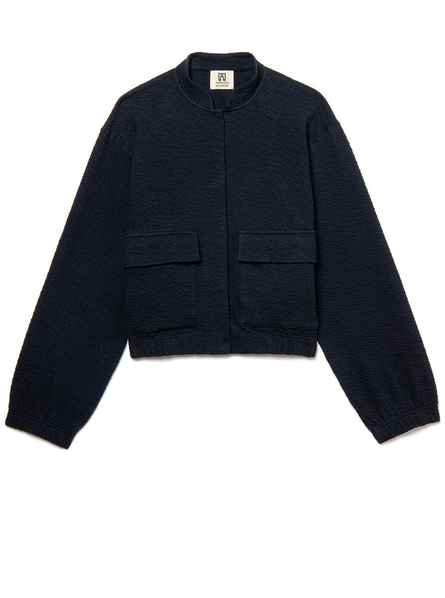 navy blue light cotton oversized jacket