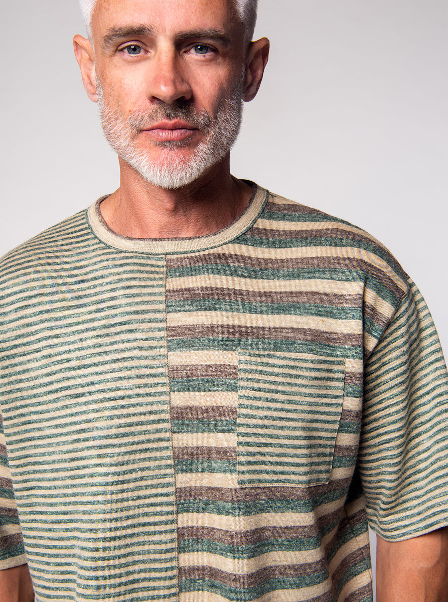 linen and light wool oversized t shirt