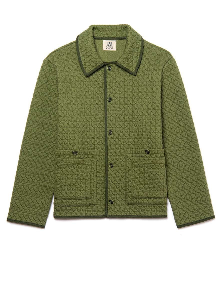 quilted cotton jacket olive green