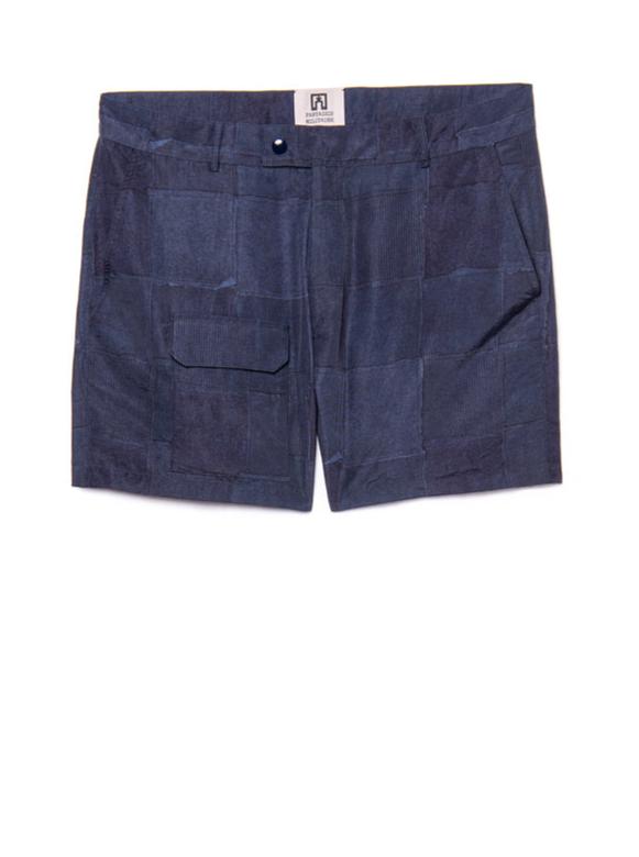 blue nylon shorts