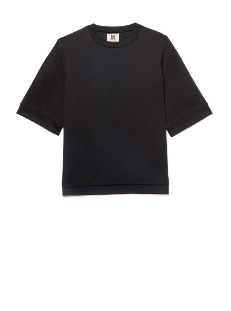 black cotton t-shirt